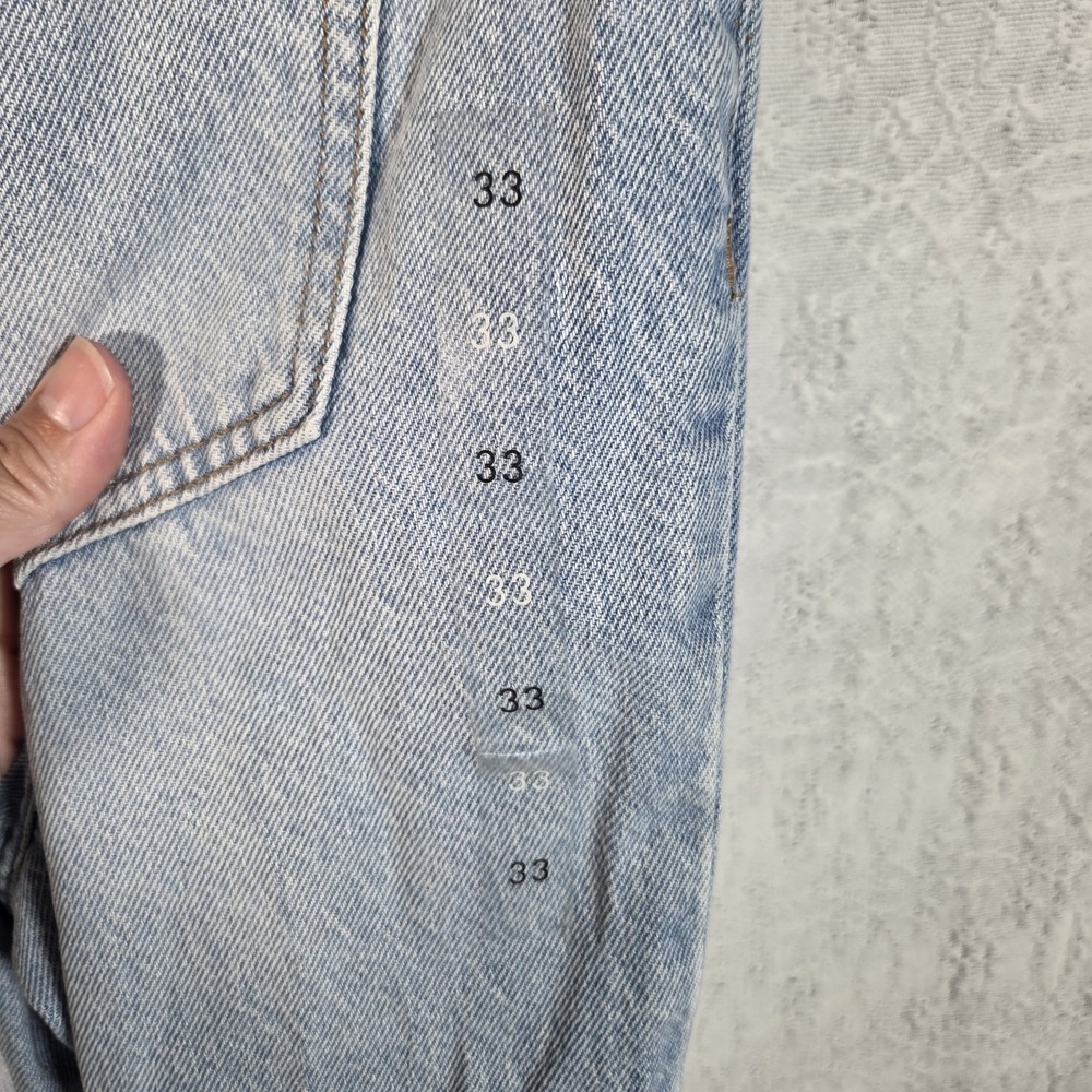 PacSun 90s Boyfriend Jeans Womens 33S Light Blue Distressed High Rise Relaxed - Picture 8 of 12